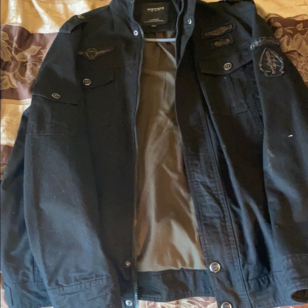 Black spring jacket
